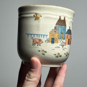 International Tableworks Stoneware Cottagecore Village Mug Japan Farmhouse